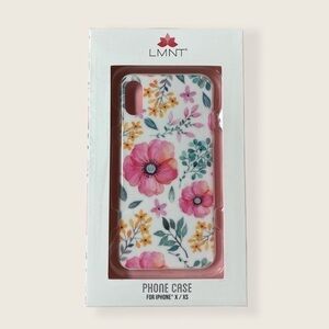 iPhone X/XS Case LMNT | Floral x White Background